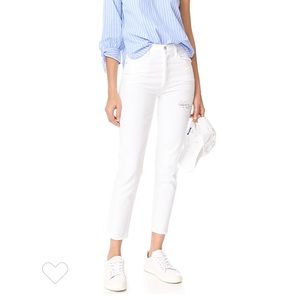 AGOLDE Jamie Hi-Rise distressed button fly in starlight size 31